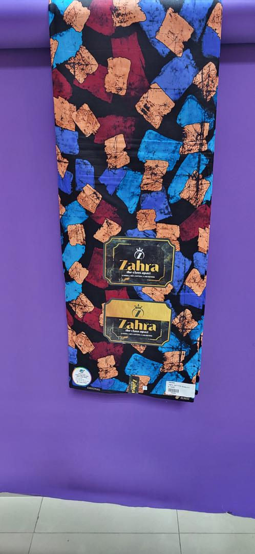 Zahra Original Ankara Fabric 53- Blue