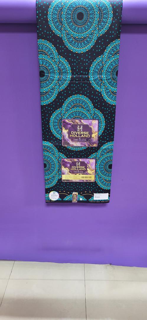 Diverse Holland Pure Cotton Ankara fabric 10- Blue