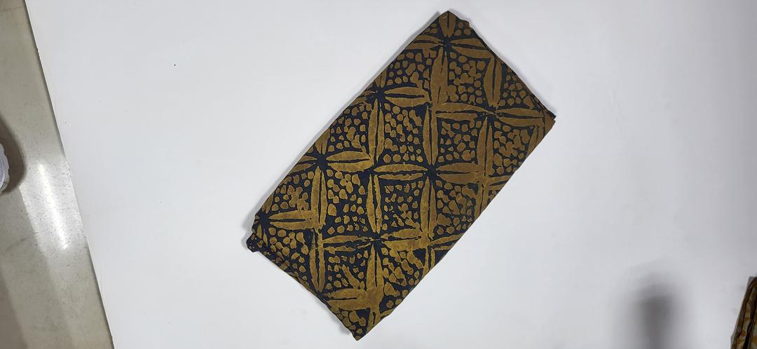 Adire Crepe Fabric 25- Yellow