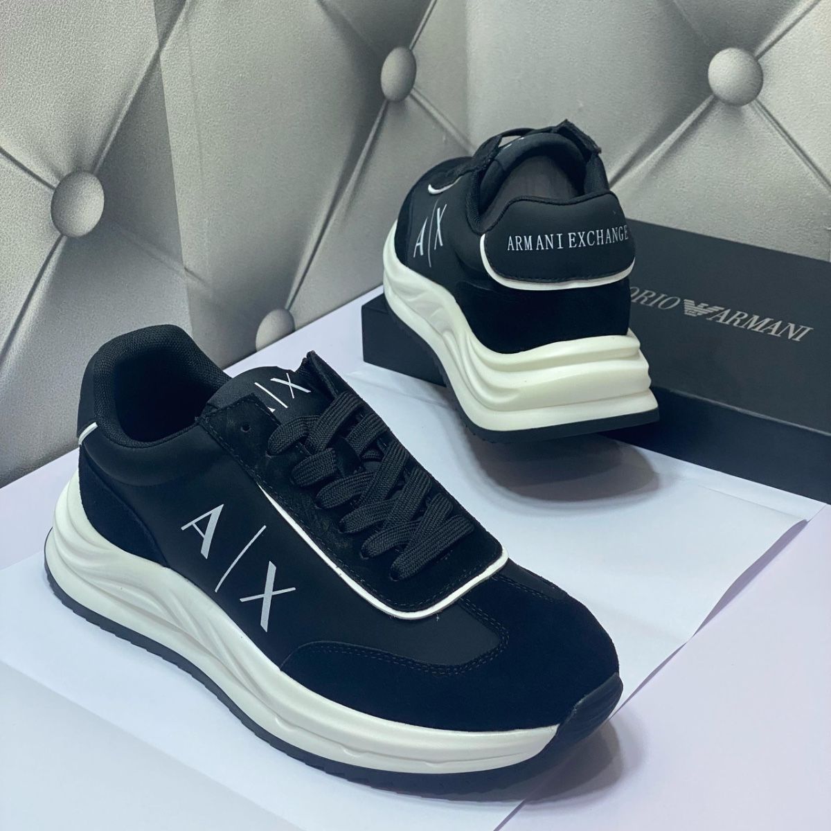 Emperor Armani Lace Up Sneakers