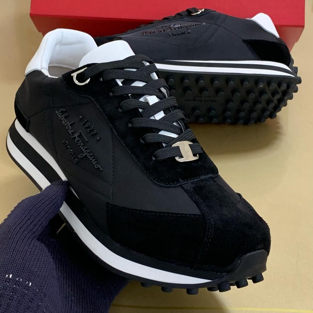 Ferragamo All Black Sneakers