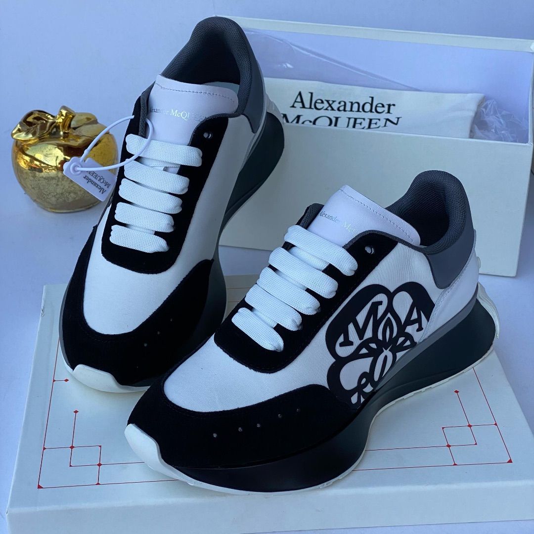 Alexandra McQueen Lace Up Sneakers