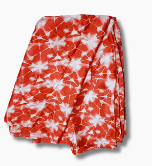 Silk and Chiffon Fabric 28- Orange