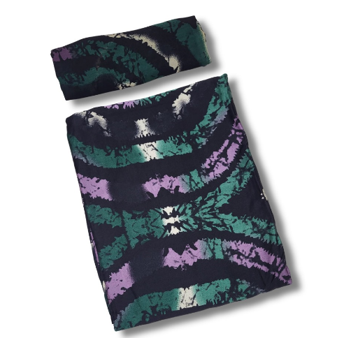 Silk and Chiffon Fabric 24- Green