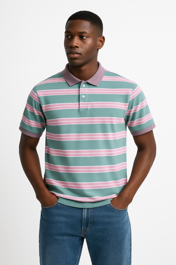 Fashionable Collar-Neck T-shirt
