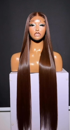 26" Inches Bone Straight With 5x5 Closure