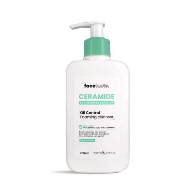 Facefacts Ceramide Oil Control Foaming Cleanser – 200ml