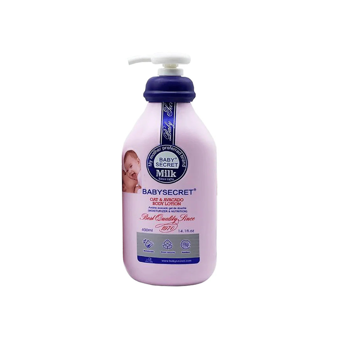 Baby Secret Oat & Avocado Body Lotion for Soft, Nourished Baby Skin