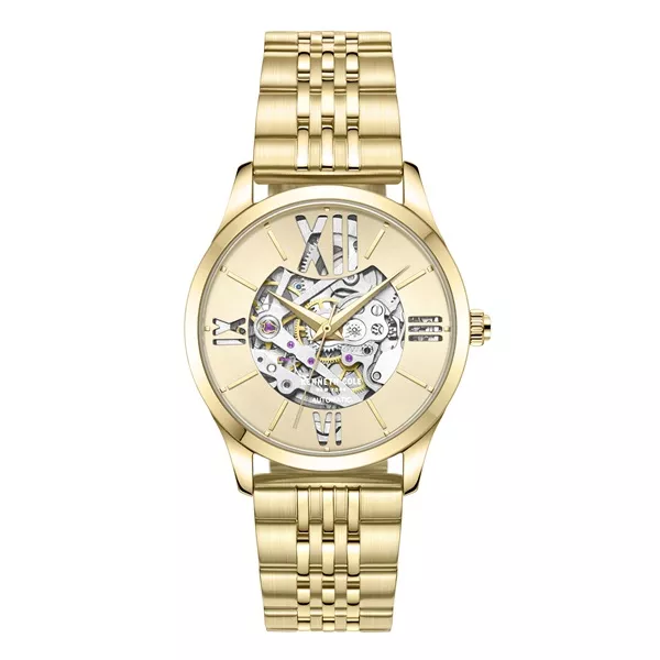 Kenneth Cole Ladies Non Tarnish Rhinestones Watch - Gold