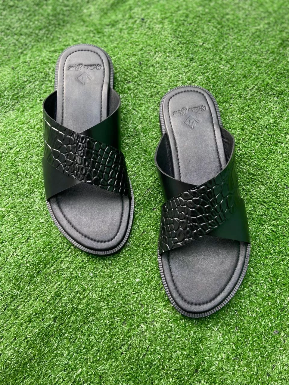 Elite Men Handmade Leather Slippers