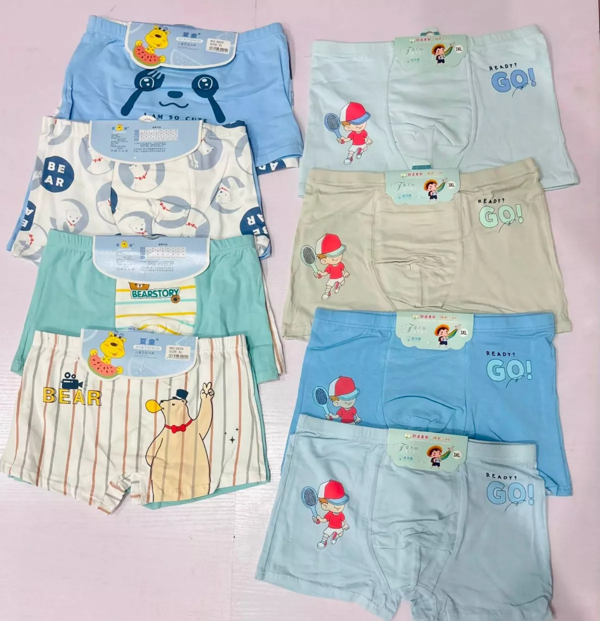 Boy's High Quality Cotton 6pcs Boxers