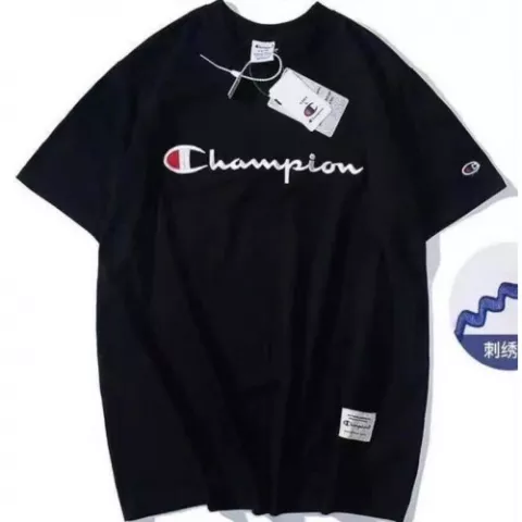 Men's Casual Champion T-shirt- Black