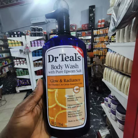 Dr Teals Body Wash with Pure Epsom Salt + Prebiotic Lemon Balm & Essential Oils