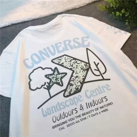 Men's Smart Casual Converse T-shirt- White