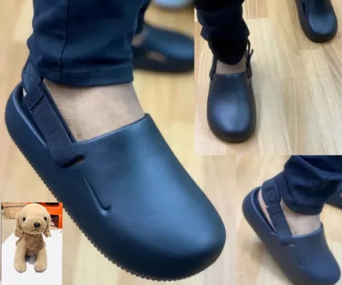 Casual Crocs Slip Ons- Black