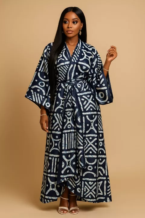 Silk and Chiffon Fabric 04- Black/White