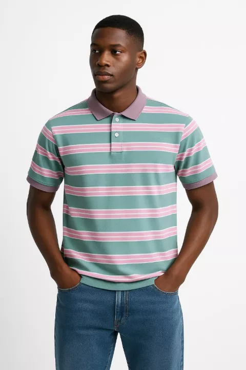 Fashionable Collar-Neck T-shirt