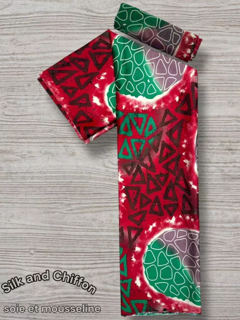 Elegant Silk and Chiffon Fabric