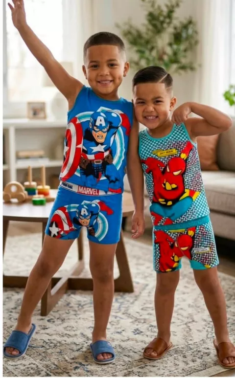 Quality Cotton Fabric Boy's Lounge Wear Set